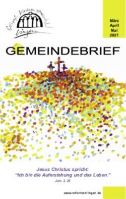 Jesus Christus spricht: "Ich bin die Auferstehung und das Leben." - M&auml;rz April Mai 2021