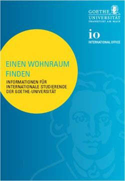 EINEN WOHNRAUM FINDEN - INFORMATIONEN F&Uuml;R INTERNATIONALE STUDIERENDE DER GOETHE-UNIVERSIT&Auml;T