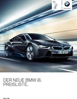 DER NEUE BMW i8. PREISLISTE.