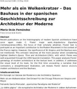 Mehr als ein Wolkenkratzer - Das Bauhaus in der spanischen Geschichtsschreibung zur Architektur der Moderne - RIHA Journal