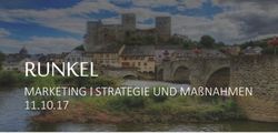 RUNKEL MARKETING I STRATEGIE UND MA&szlig;NAHMEN 11.10.17 - STADT RUNKEL