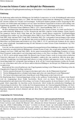 Lernen im Science-Center am Beispiel der Phänomenta