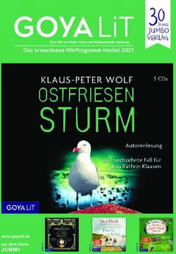 03JAHRE JUMBO VERLAG DAS ERWACHSENE HÖRPROGRAMM HERBST 2021 - BÜCHERWEGE