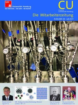 CU Die Mitarbeiterzeitung - AUSGABE 28 - Juli 2021 - Fachbereich Chemie