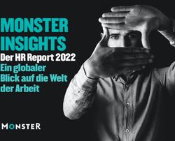 MONSTER INSIGHTS Der HR Report 2022 Ein globaler Blick auf die Welt der Arbeit
