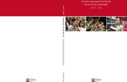 Stiftungsaktivit&auml;ten biannual report 2009 - 2010 - ZEIT-Stiftung