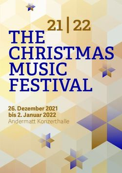 22 THE CHRISTMAS MUSIC FESTIVAL - Dezember 2021 bis 2. Januar 2022