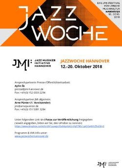 JAZZWOCHE HANNOVER 12.-20. Oktober 2018 - JMI Hannover