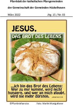 Pfarrbla der katholischen Pfarrgemeinden der Gemeinscha der Gemeinden H&uuml;ckelhoven - M&auml;rz2022 Jhg.15/Nr.03