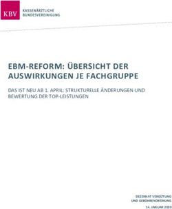 EBM-REFORM: &Uuml;BERSICHT DER AUSWIRKUNGEN JE FACHGRUPPE