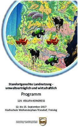 Programm Standortgerechte Landnutzung - umweltverträglich und wirtschaft lich - VDLUFA-KONGRESS