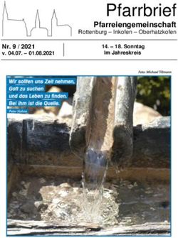 Pfarrbrief Pfarreiengemeinschaft - Nr. 9 / 2021 v. 04.07 01.08.2021 - Pfarreiengemeinschaft Rottenburg an der Laaber