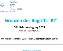 Grenzen des Begriffs "KI" - GRUR-Jahrestagung 2021 Dr. Alesch Staehelin, LL.M. (UCLA), Rechtsanwalt in Z&uuml;rich