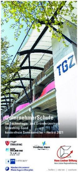 UnternehmerSchule im Technologie- und Gründerzentrum Straubing-Sand kostenfreie Seminarreihe - Herbst 2021 - Hans Lindner Stiftung