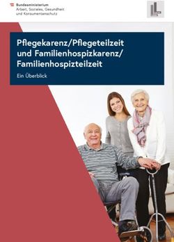Pflegekarenz/Pflegeteilzeit und Familienhospizkarenz/ Familienhospizteilzeit - Ein Überblick - Broschürenservice