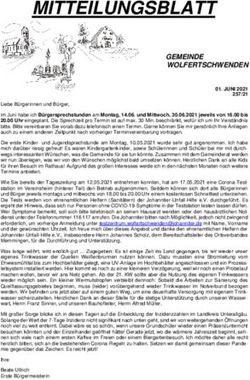 MITTEILUNGSBLATT GEMEINDE WOLFERTSCHWENDEN