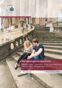 Vorlesungsverzeichnis - Bachelor of Arts - Geschichte, Politik und Gesellschaft Pr&uuml;fungsversion Wintersemester 2016/17 - Universit&auml;t Potsdam