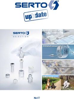 Editorial / Interview Seite 3-5 Orbitalschweissen Seite 6 Kundenreport Seite 8 SERTO Inside Seite 10 - SERTO AG