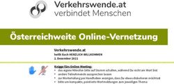 &Ouml;sterreichweite Online-Vernetzung - Verkehrswende