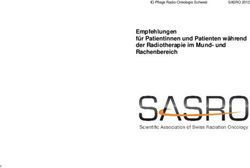 Empfehlungen für Patientinnen und Patienten während der Radiotherapie im Mund- und Rachenbereich - SASRO