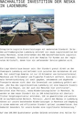 NACHHALTIGE INVESTITION DER NESKA IN LADENBURG
