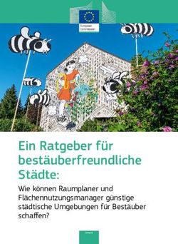 Ein Ratgeber f&uuml;r best&auml;uberfreundliche St&auml;dte: Wie k&ouml;nnen Raumplaner und Fl&auml;chennutzungsmanager g&uuml;nstige st&auml;dtische Umgebungen f&uuml;r Best&auml;uber ...
