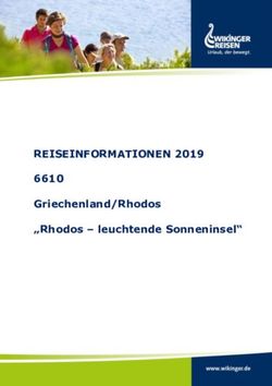 REISEINFORMATIONEN 2019 - 6610 Griechenland/Rhodos "Rhodos - leuchtende Sonneninsel"