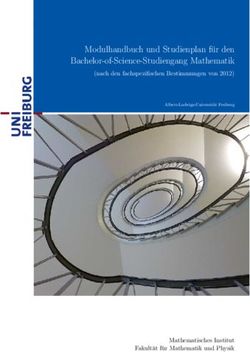 Modulhandbuch und Studienplan f ur den Bachelor-of-Science-Studiengang Mathematik - (nach den fachspezifischen Bestimmungen von 2012) ...