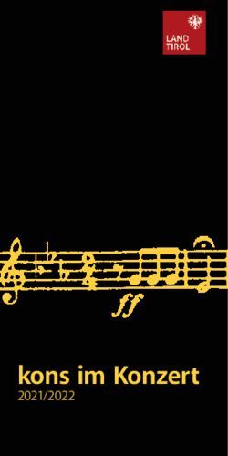 Kons im Konzert 2021/2022 - Tiroler Landeskonservatorium