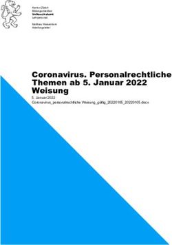 CORONAVIRUS. PERSONALRECHTLICHE THEMEN AB 5. JANUAR 2022 WEISUNG - JANUAR 2022 CORONAVIRUS_PERSONALRECHTLICHE WEISUNG_G&Uuml;LTIG_20220105_20220105