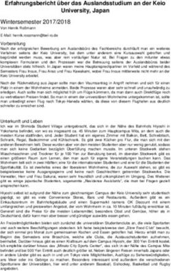 Erfahrungsbericht über das Auslandsstudium an der Keio University, Japan - Goethe-Universität