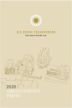 ARRANGEMENTS PREISE 2020 - DIE SONNE FRANKENBERG