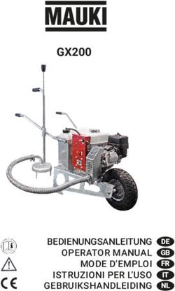 GX200 - BEDIENUNGSANLEITUNG OPERATOR MANUAL MODE D'EMPLOI ISTRUZIONI PER L'USO GEBRUIKSHANDLEIDING
