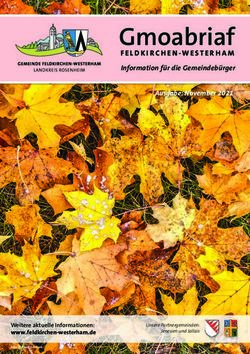 Gmoabriaf Information f&uuml;r die Gemeindeb&uuml;rger - Ausgabe: November 2021 - Gemeinde Feldkirchen-Westerham