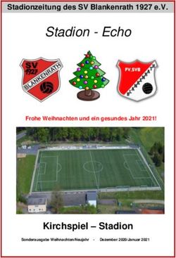 Stadion - Echo - Kirchspiel - Stadion - Stadionzeitung des SV Blankenrath 1927 e.V.
