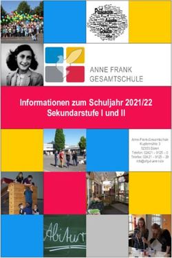 Informationen zum Schuljahr 2021/22 Sekundarstufe I und II