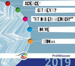 2019PROFILKLASSEN - GOT NEXT!? "IST DAS EIN MENSCH?" MOVE - STADTTEILSCHULE ...