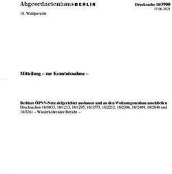 Mitteilung - zur Kenntnisnahme-Abgeordnetenhaus Berlin