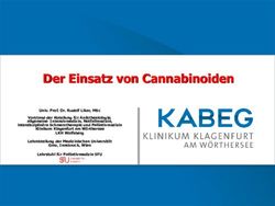 Der Einsatz von Cannabinoiden