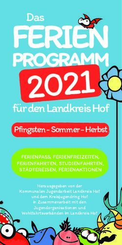 2021 FERIEN - Landkreis Hof