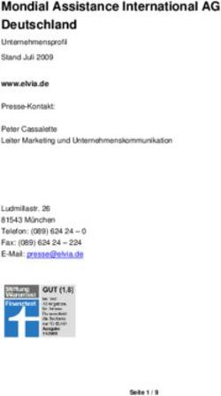 Mondial Assistance International AG Deutschland - Unternehmensprofil Stand Juli 2009