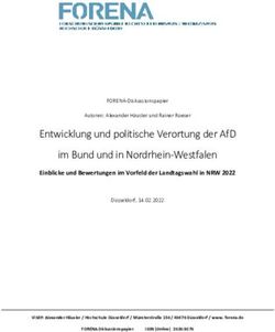 ENTWICKLUNG UND POLITISCHE VERORTUNG DER AFD IM BUND UND IN NORDRHEIN-WESTFALEN