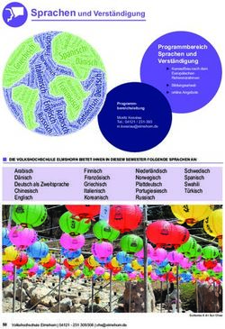 Sprachen und Verständigung - vhs Elmshorn