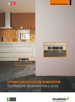 OPTIMO SOCKEL-L&Uuml;FTER-KONVEKTOR - TECHNISCHE SPEZIFIKATION 2-2018 - TECHNIK