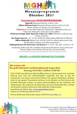 Oktober 2021 Feststehendes WOCHENPROGRAMM: Fastly