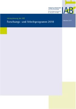 Forschungs- und Arbeitsprogramm 2018 - Jahresplanung des IAB - Institut für Arbeitsmarkt ...