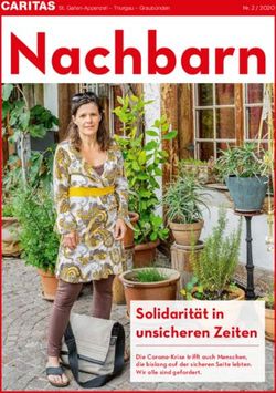 Nachbarn - Solidarität in unsicheren Zeiten - Caritas Thurgau