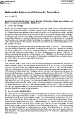 Weisung des Stadtrats von Z&uuml;rich an den Gemeinderat