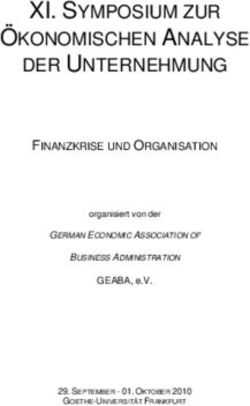 XI. SYMPOSIUM ZUR &Ouml;KONOMISCHEN ANALYSE DER UNTERNEHMUNG - GEABA eV