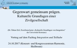 Gegenwart gemeinsam pr&auml;gen - Kulturelle Grundlagen einer Zivilgesellschaft
